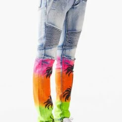 MENS JEANS TOVI PATCH JEAN-YELLOW