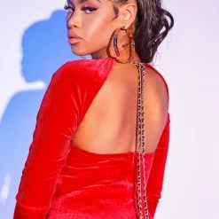 WOMENS DRESSES Best Seller MERCEDES DRESS-RED