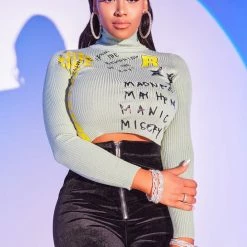 WOMENS HOODIES & SWEATSHIRTS BROOKLYN TURTLENECK-GREEN Best Seller