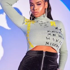 WOMENS HOODIES & SWEATSHIRTS BROOKLYN TURTLENECK-GREEN Best Seller