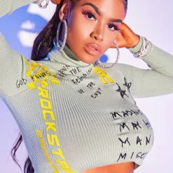 WOMENS HOODIES & SWEATSHIRTS BROOKLYN TURTLENECK-GREEN Best Seller