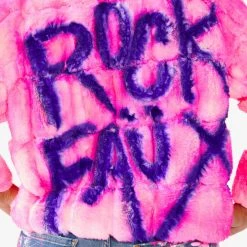 WOMENS FUR MITCH JACKET - PINK