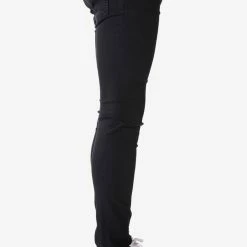 MENS JEANS OSCAR 5 POCKET JEAN / KNEE SLIT-BLACK
