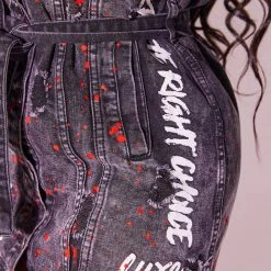 Top 10 🤩 WOMENS JACKETS Best Seller TALK ABOUT IT DISTRESSED JACKET-BLACK 🎉 17 WOMENS JACKETS Best Seller TALK ABOUT IT DISTRESSED JACKET-BLACK