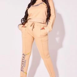 WOMENS TRACK SETS LOTTIE TRACKSET-BEIGE