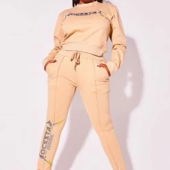 WOMENS TRACK SETS LOTTIE TRACKSET-BEIGE