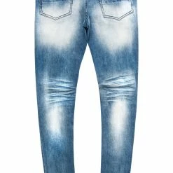 MENS JEANS LORCAN PRINTED JEAN-BLUE Denim