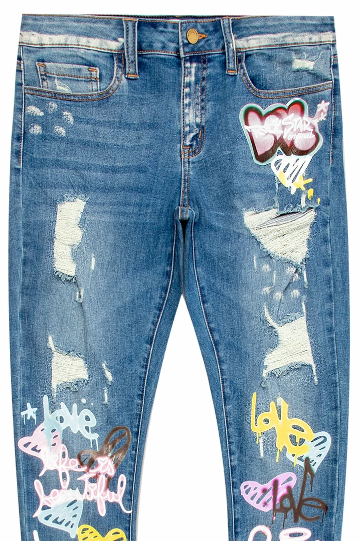 Coupon 😀 WOMENS 👖 JEANS Best Seller LOVERGIRL JEAN - MED. WASH ✨ 2 WOMENS JEANS Best Seller LOVERGIRL JEAN - MED. WASH