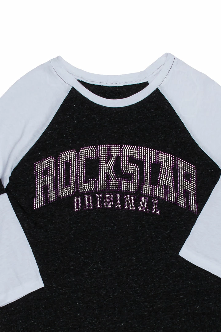 Wholesale ๐ WOMENS TEES MAIA โพ BASEBALL TEE-BLACK ๐ 2 WOMENS TEES MAIA BASEBALL TEE-BLACK