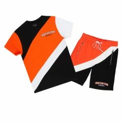 MENS SHORT SETS Track Sets MARCELLIN SHORT SET-ORANGE/BLACK