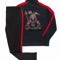 MENS TRACK SETS MARQI GRAPHIC TRACK SET-BLACK/RED