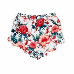 WOMENS SHORTS MARTINA CROCHET TRIM SHORT-BEIGE