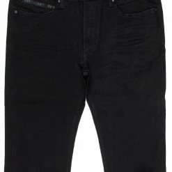 MENS JEANS Denim JAYMES STACKED FLARE JEAN-BLACK