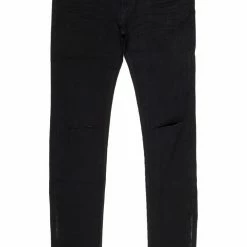 MENS JEANS Denim JAYMES STACKED FLARE JEAN-BLACK