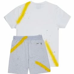 MENS SHORT SETS MAVEN SHORT SET-WHITE/HEATHER