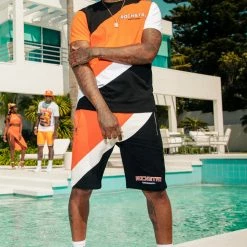 MENS SHORT SETS Track Sets MARCELLIN SHORT SET-ORANGE/BLACK