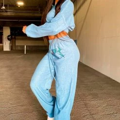 WOMENS TRACK SETS MONTANA SET - LT BLUE