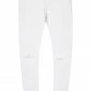 MENS JEANS MOON 5 POCKET JEAN-WHITE Denim