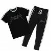 MENS TRACK SETS MOON T-SHIRT TRACKSET-BLACK