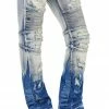 MENS JEANS MORRAY STACKED FLARE JEAN-BLUE