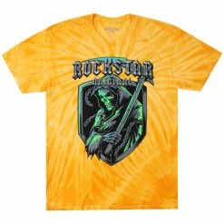 MENS TEES MAVERICK TIE DYE T-SHIRT-YELLOW