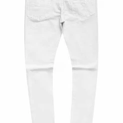 MENS JEANS MIJO BANDANA PATCHWORK JEAN-WHITE