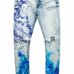 MENS JEANS MILLER JEAN- WHITE Denim