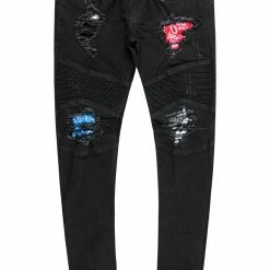 MENS JEANS MILLI BANDANA JEAN-BLACK