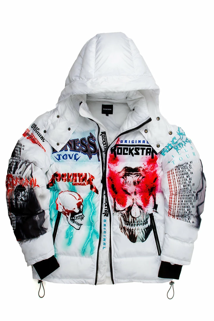 Promo 🌟 BOYS OUTERWEAR KIDS NASH PUFFER JACKET-WHITE New Arrivals 🔥 2 BOYS OUTERWEAR KIDS NASH PUFFER JACKET-WHITE New Arrivals