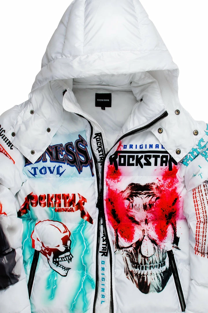 Promo 🌟 BOYS OUTERWEAR KIDS NASH PUFFER JACKET-WHITE New Arrivals 🔥 3 BOYS OUTERWEAR KIDS NASH PUFFER JACKET-WHITE New Arrivals