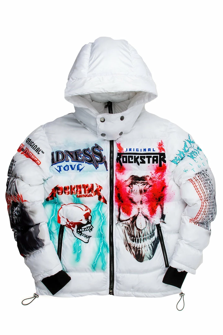 Promo 🌟 BOYS OUTERWEAR KIDS NASH PUFFER JACKET-WHITE New Arrivals 🔥 4 BOYS OUTERWEAR KIDS NASH PUFFER JACKET-WHITE New Arrivals