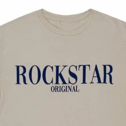 MENS TEES OCTAVIO PRINTED T-SHIRT-BEIGE/NAVY Tops