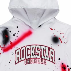 MENS HOODIES & SWEATSHIRTS NERO PAINTER HOODIE-WHITE/PINK Tops