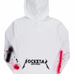 MENS HOODIES & SWEATSHIRTS NERO PAINTER HOODIE-WHITE/PINK Tops