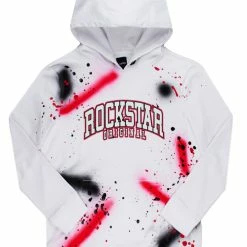 MENS HOODIES & SWEATSHIRTS NERO PAINTER HOODIE-WHITE/PINK Tops