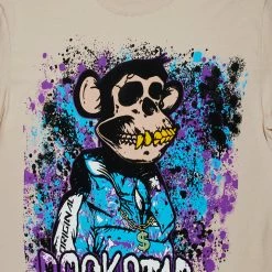 MENS TEES NFT GRAPHIC T-SHIRT-BEIGE