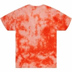 MENS TEES NFT TIE DYE GRAPHIC T-SHIRT-ORANGE Tops