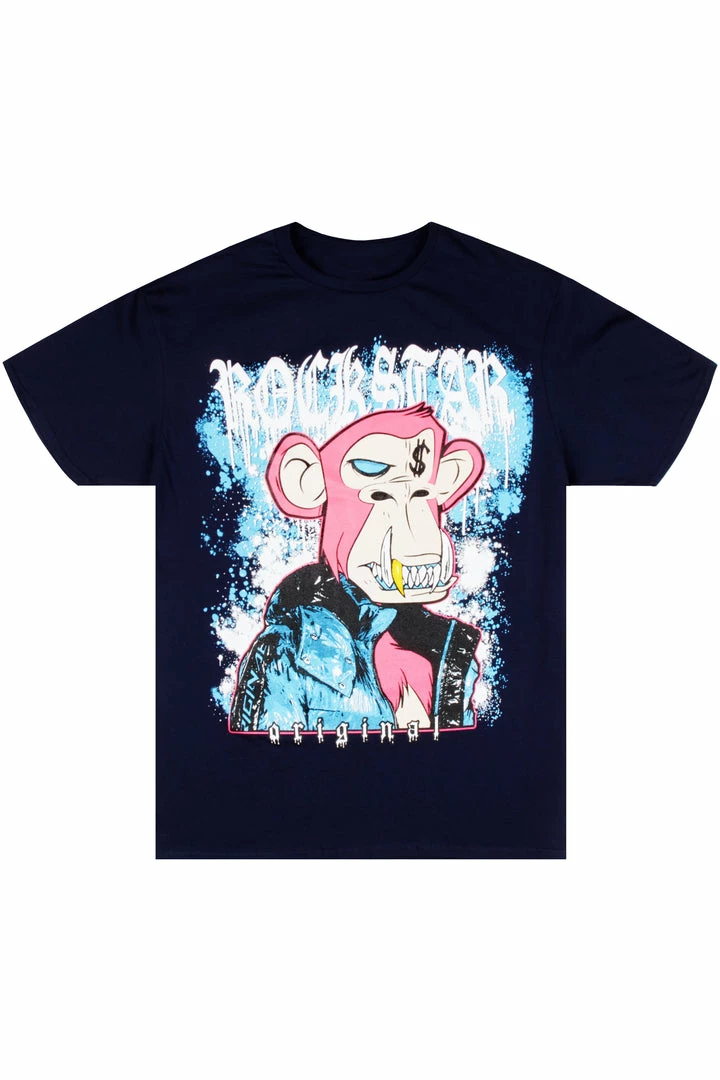 Deals 👍 MENS TEES NFT GRAPHIC T-SHIRT-BLUE/NAVY Tops 😉 1 MENS TEES NFT GRAPHIC T-SHIRT-BLUE/NAVY Tops