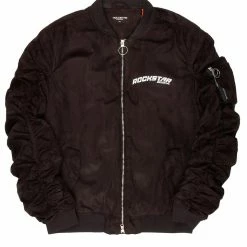 MENS JACKETS NUKE BOMBER JACKET-BLACK