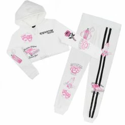 WOMENS TRACK SETS NYLA TRACKSET-WHITE