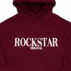 MENS HOODIES & SWEATSHIRTS OCTAVIO GRAPHIC HOODIE-BURGUNDY