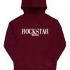 MENS HOODIES & SWEATSHIRTS OCTAVIO GRAPHIC HOODIE-BURGUNDY