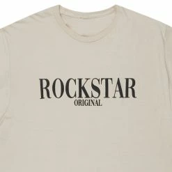 MENS TEES Tops OCTAVIO PRINTED T-SHIRT-BEIGE/BLACK