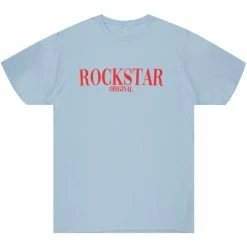 MENS TEES OCTAVIO PRINTED T-SHIRT-BLUE/RED