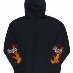 MENS HOODIES & SWEATSHIRTS OLLIE GRAPHIC HOODIE-BLACK