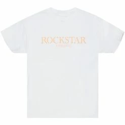 MENS TEES VICARIO GRAPHIC T-SHIRT-WHITE/ORANGE