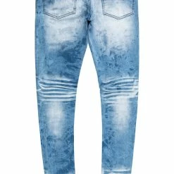 MENS JEANS Denim ORAN PRINTED JEAN-BLUE