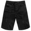 MENS SHORTS OSCAR DENIM SHORT- BLACK