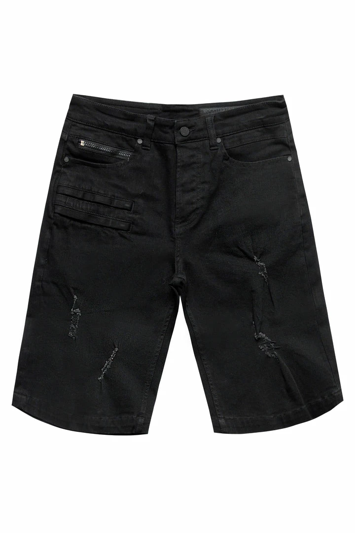 Wholesale 🔔 MENS SHORTS OSCAR DENIM SHORT- BLACK 💯 1 MENS SHORTS OSCAR DENIM SHORT- BLACK