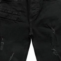MENS SHORTS OSCAR DENIM SHORT- BLACK